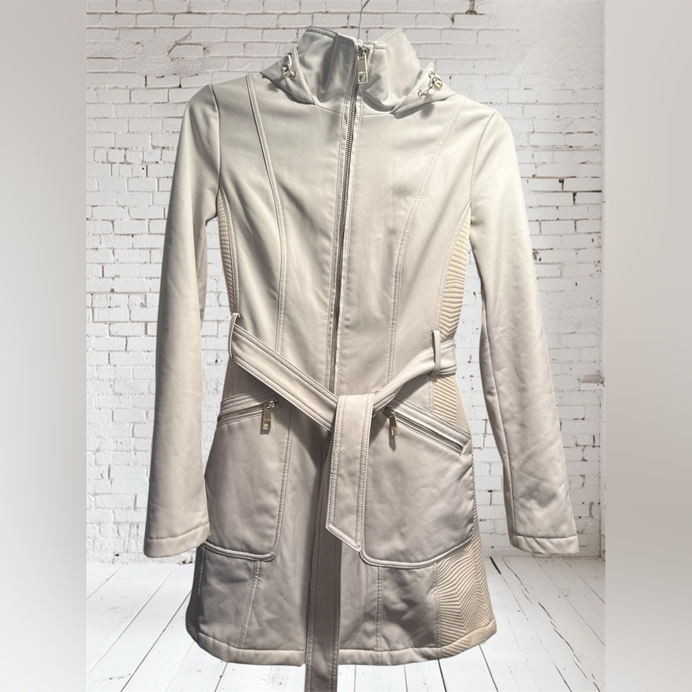 Guess Women's Cream Trench Coat